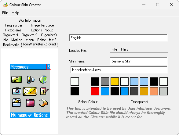 Colour Skin Creator: скриншот 1
