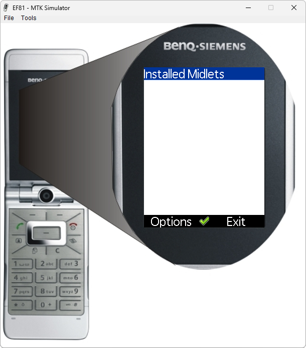 BenQ-Siemens EF81: скриншот 1