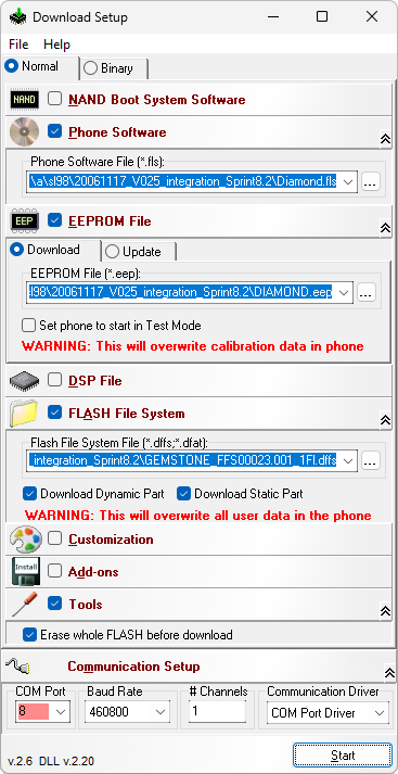 IFWD FlashTool E2: скриншот 1