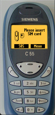 Siemens C55: screenshot 1